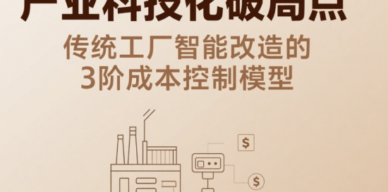 產業(yè)科技化破局點：傳統(tǒng)工廠智能改造的3階成本控制模型