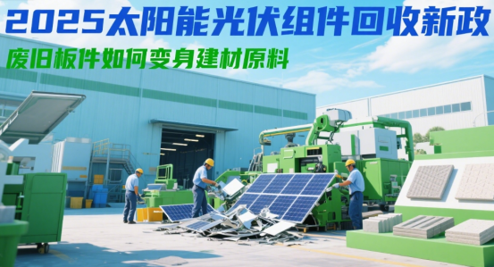2025太陽能光伏組件回收新政：廢舊板件如何變身建材原料