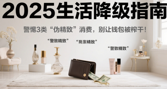 2025生活降級指南：警惕3類“偽精致”消費，別讓錢包被榨干!